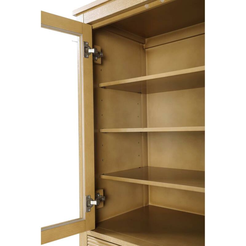 Kensington 16-28 Inch Bath Storage Glass Cabinet