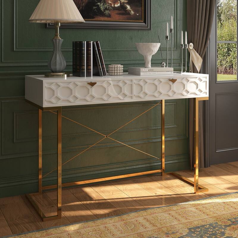 Side table with 2 drawers