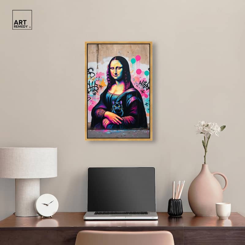 Lisa's Little Secret Canvas by Art Remedy