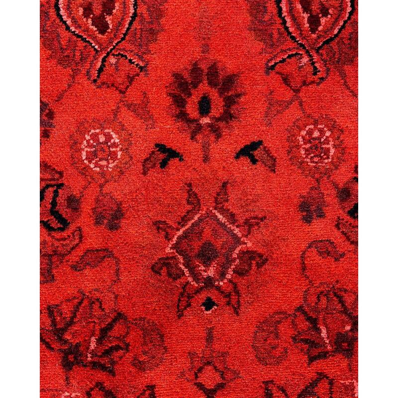 Fine Vibrance, One-of-a-Kind Hand-Knotted Area Rug - Orange, 4' 1" x 6' 4" - 4' 1" x 6' 4"