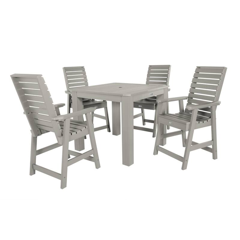 Weatherly Counter Height 5-piece Outdoor Dining Set - Harbor Gray