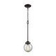 preview thumbnail 1 of 0, Elk Home Beckett Oil Rubbed Bronze With Clear Glass 1 Light Pendant
