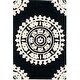 preview thumbnail 41 of 103, SAFAVIEH Handmade Soho Shyhrete Medallion N.Z. Wool Rug 2' x 3' - Black/Ivory