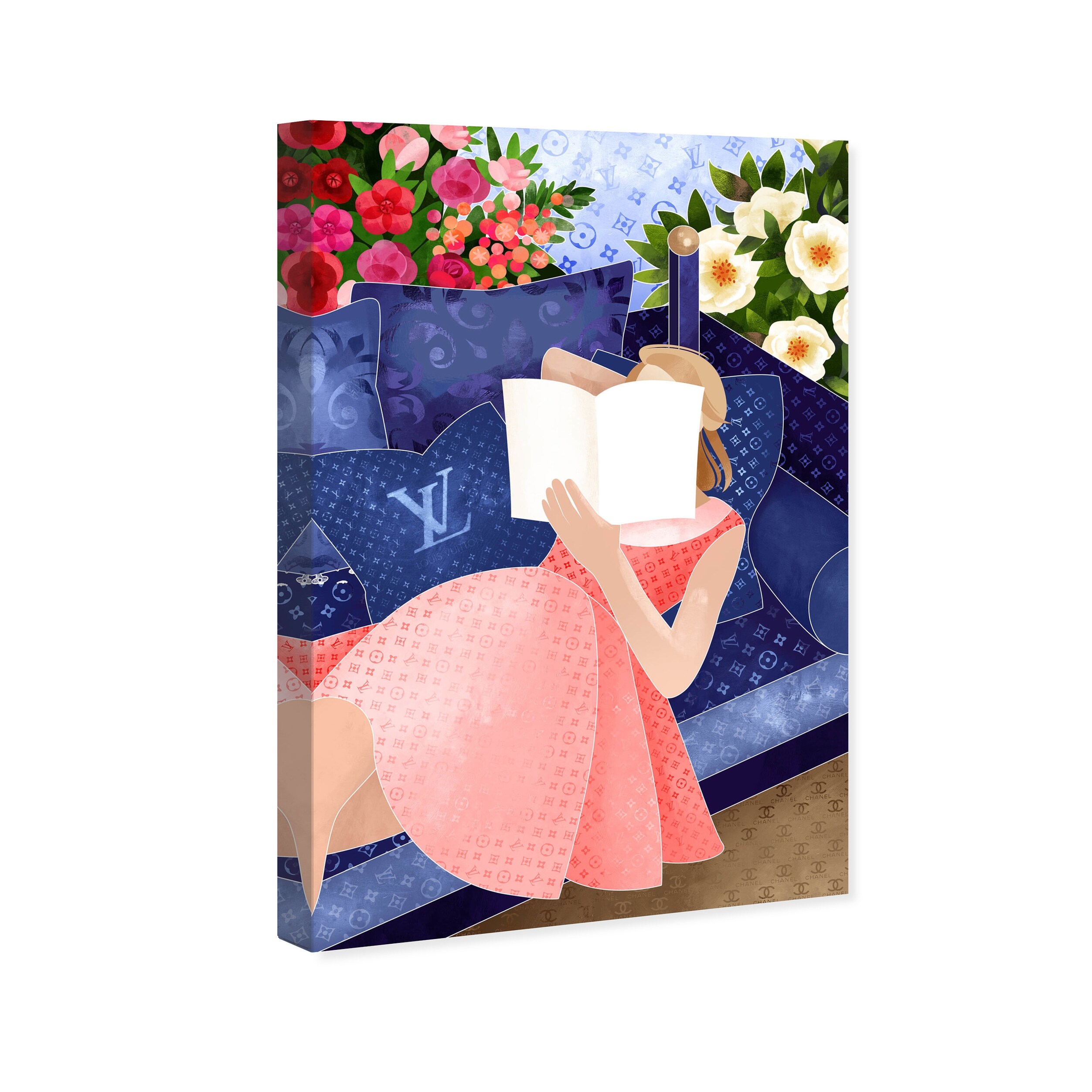 Oliver Gal 'Her Reading Hour' Fashion and Glam Wall Art