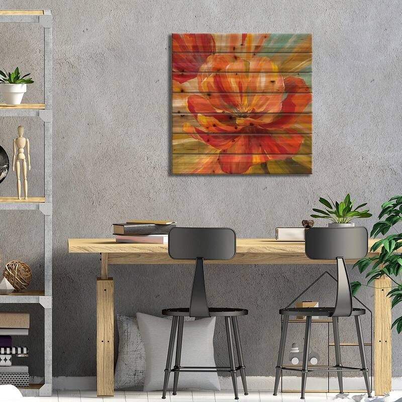 Island Blossom II Print On Wood by Nan - Multi-Color