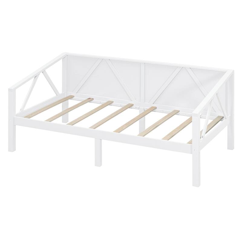 Twin/Full Size Daybed with Solid Wood Frame and Storage - Versatile Sofa and Bed for Small Spaces