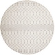 preview thumbnail 19 of 84, Nourison Astra Machine Washable Moroccan Area Rug 5'3" Round - Ivory - Round