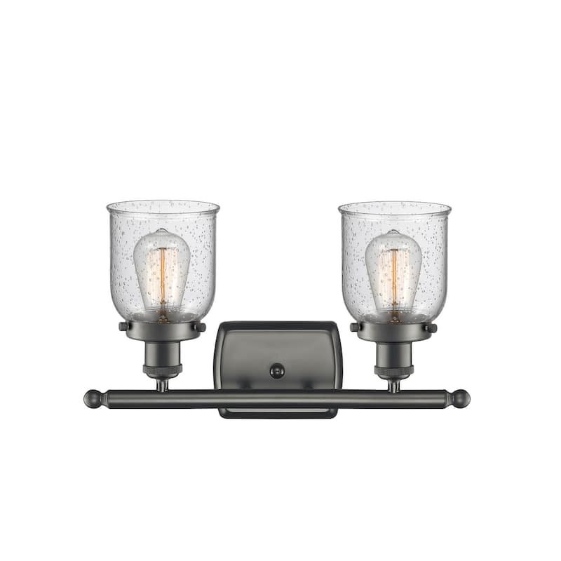 Innovations Lighting Small Bell 2 Light 16" Wide Vanity Light