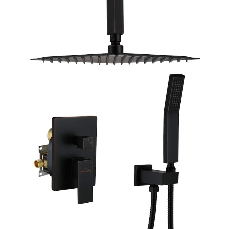 2-Function 10/12/16 In Ceiling Mounted Shower System - 10" - Oil Rubbed Bronze