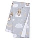 preview thumbnail 1 of 3, Lambs & Ivy Disney Baby Hunny Bear Winnie the Pooh Gray Soft Faux Shearling Baby Blanket