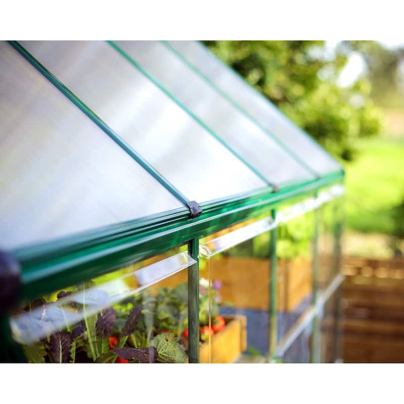 Hybrid 6 ft. Green/Clear DIY Greenhouse Kit