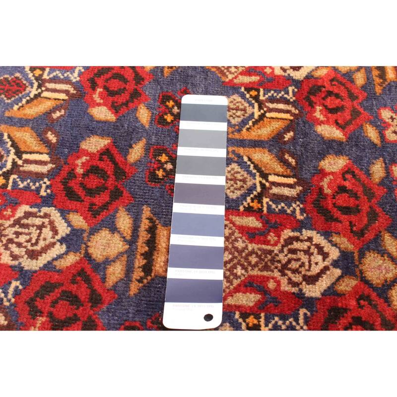 ECARPETGALLERY Hand-knotted Teimani Dark Navy Wool Rug - 2'10 x 4'6