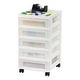 preview thumbnail 1 of 4, 5-Drawer Storage Cart White/Pearl