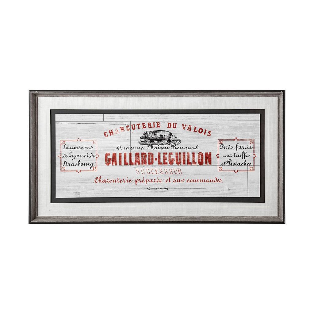 Animal Bill of Sales I Gray Wood Framed Art Print