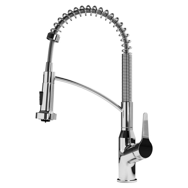 Karran Scottsdale Single-Handle Pull-Down Sprayer Kitchen Faucet - Chrome