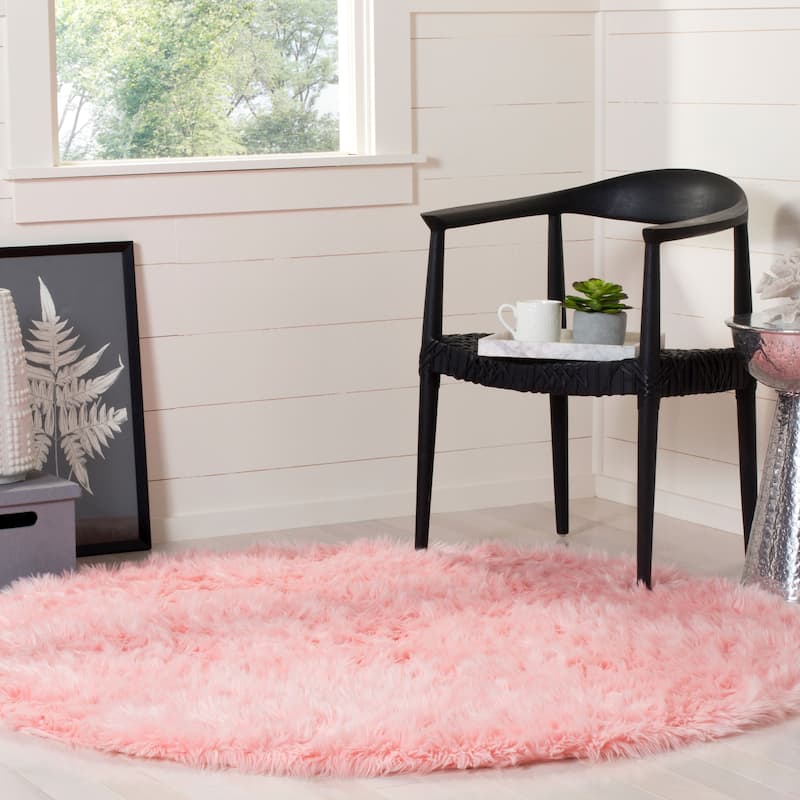 SAFAVIEH Faux Sheep Skin Alexandria 2.4-inch Thick Rug