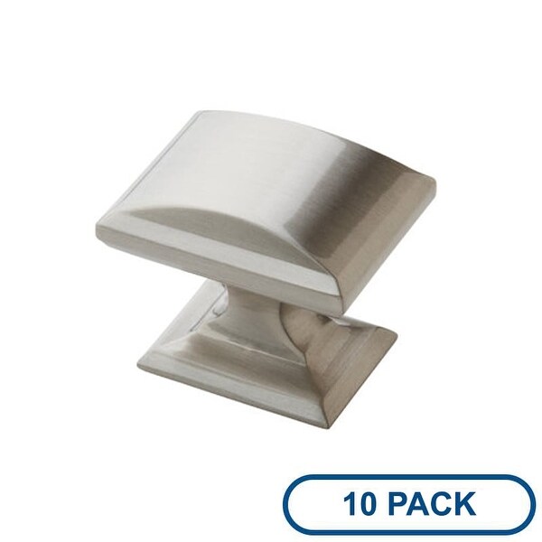Amerock BP29340-10PACK Candler 1-1/4 Inch Long Rectangular Cabinet Knob - Package of 10