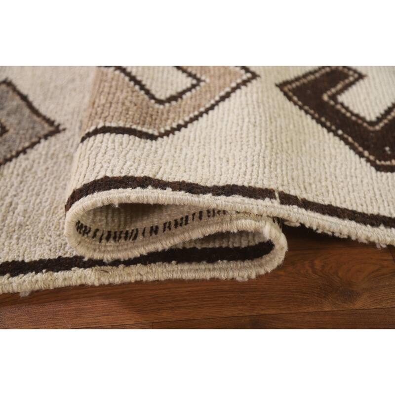 Anatolian Tribal Oriental Runner Rug Handmade Wool Carpet - 3'7"x 11'7"