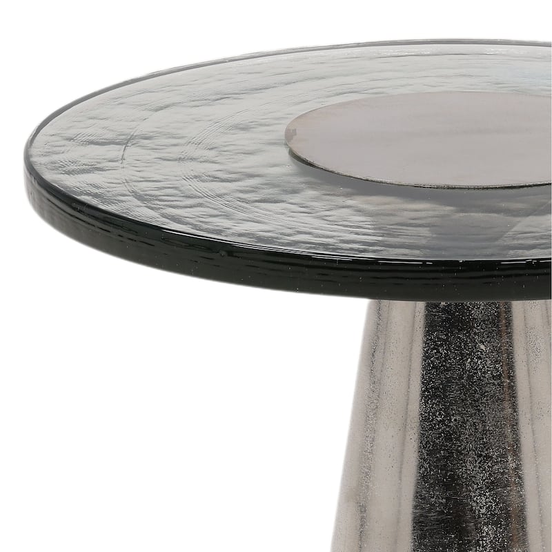 Aviary Aluminum End Table, Silver