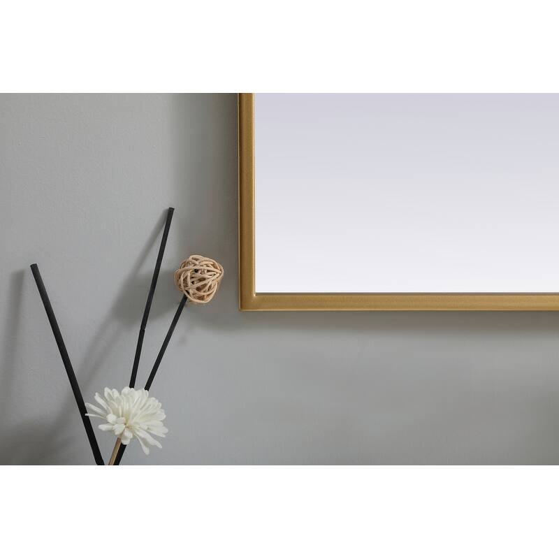 Indigo Home Metal Frame Arch Mirror 27x36 Inch