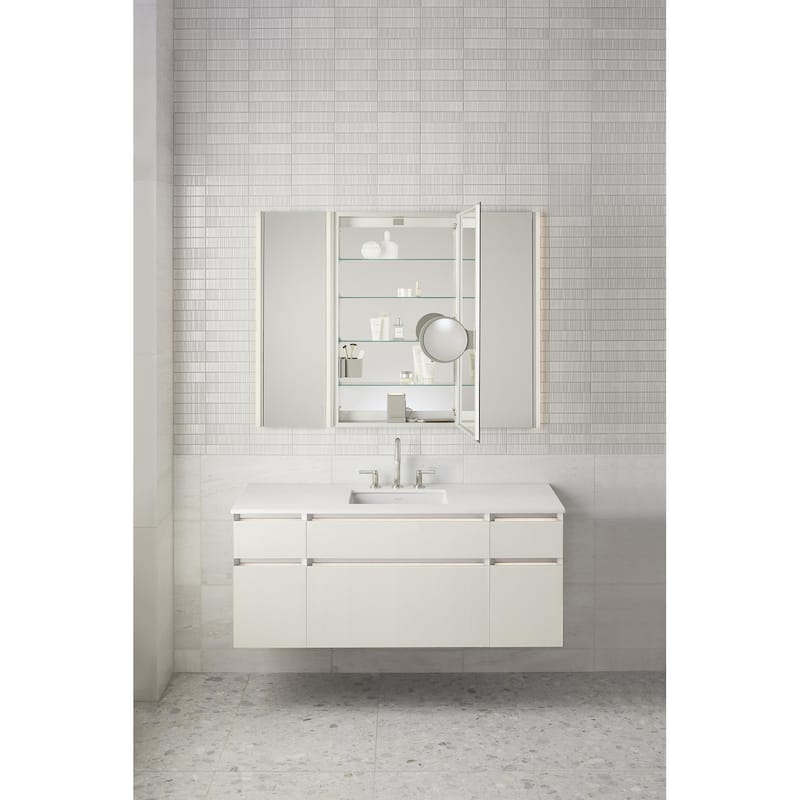 Robern PL Portray 19-1/4" x 30" Frameless Single Door Medicine Cabinet