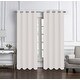 preview thumbnail 1 of 4, Cindy Solid Textured Window Curtain Panel Set White