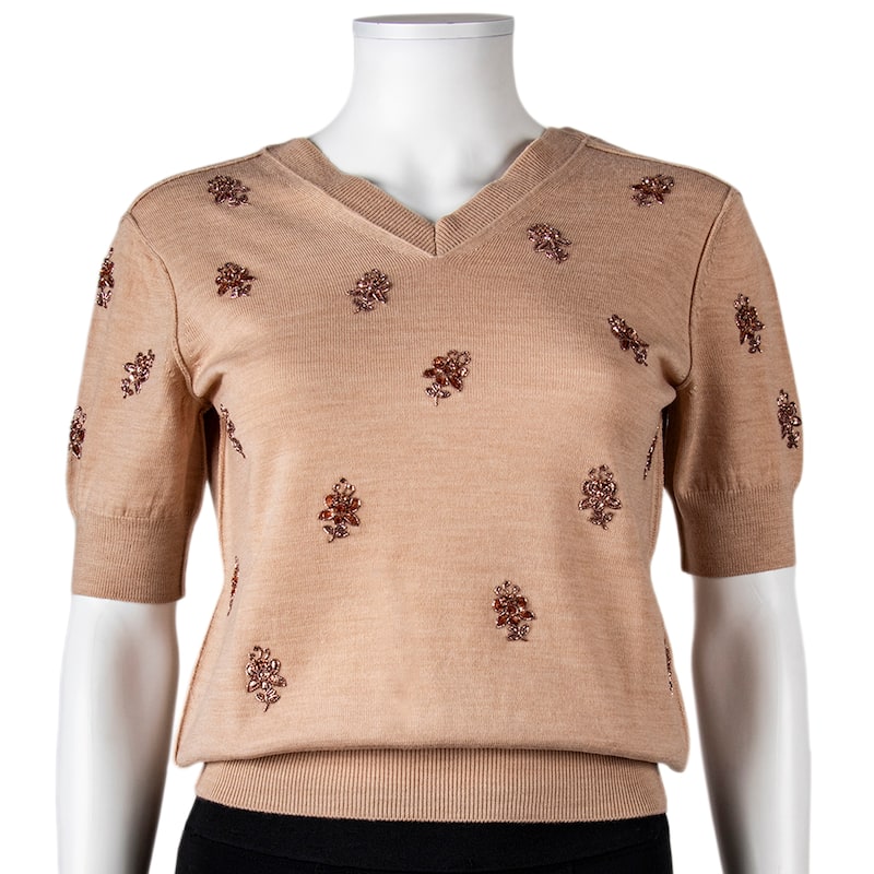 Fendi Wool Sweater with Embroideries - 42