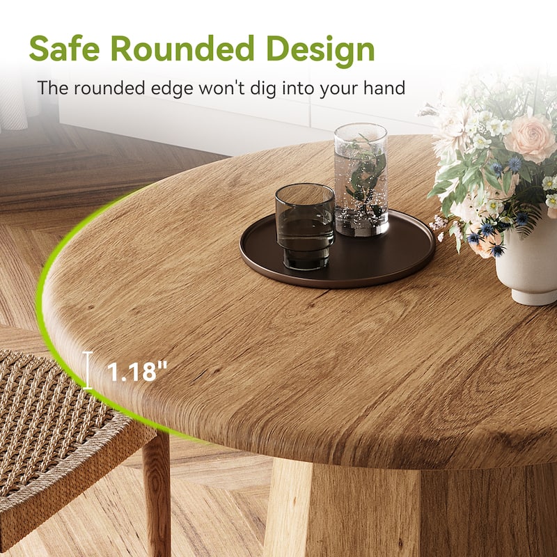 31" Round Pedestal Dining Table