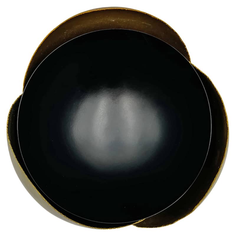 9" High Aluminum Rose Decorative Bowl - 7 x 7 x 9.5 in