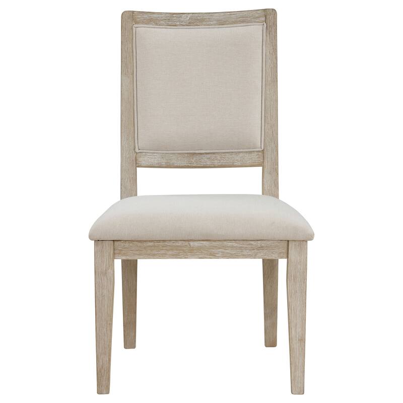 Trofello White Washed 5-piece Round Dining Table Set
