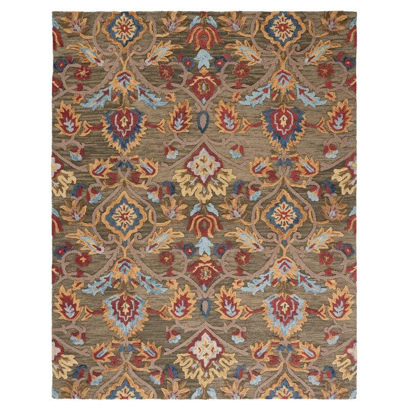 SAFAVIEH Fiorello Handmade Blossom French Country Wool Area Rug