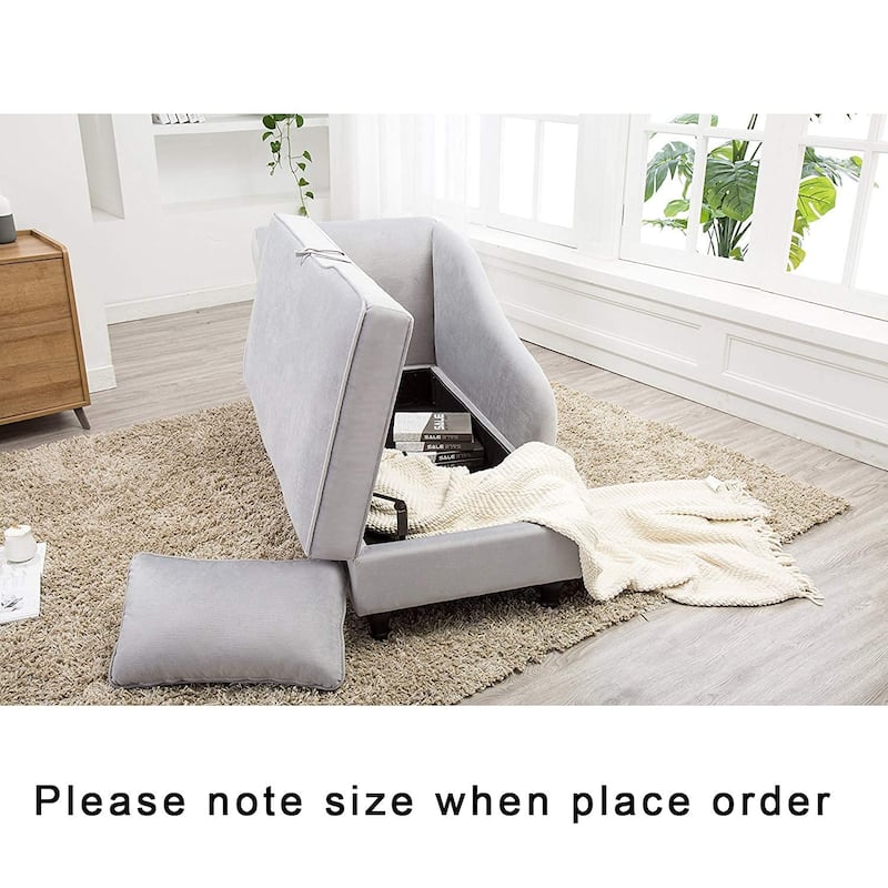 Modern Chaise Lounge Indoor with Storage Fabric Chaise Lounge Couch