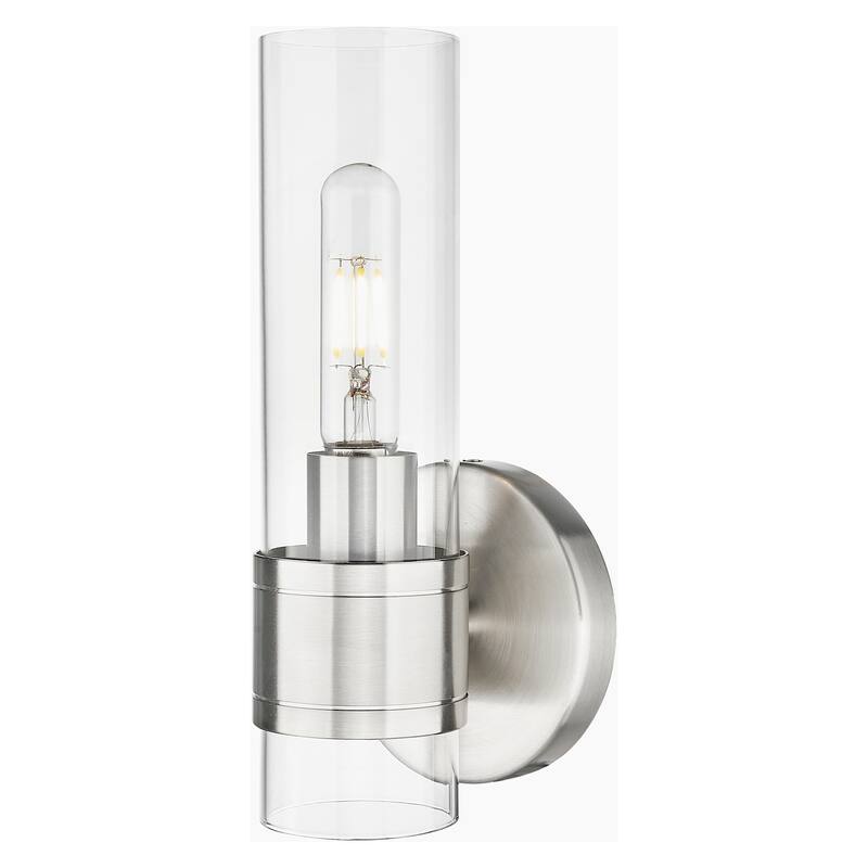 Innovations Lighting 467-1W-G467-CL Arden 11" Tall Bathroom Sconce - Satin Nickel
