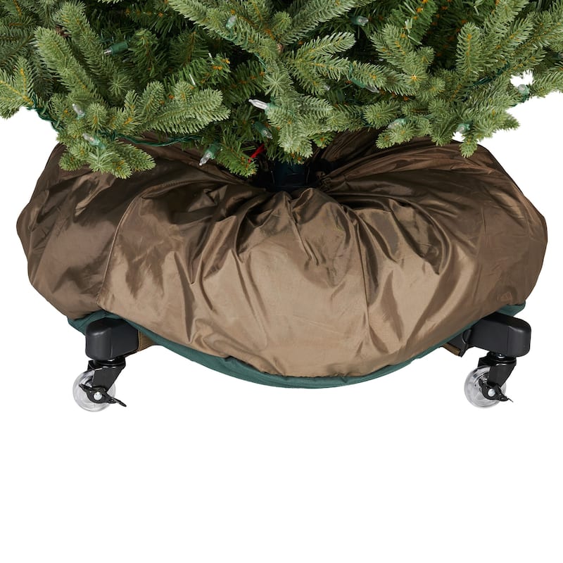 Large Girth Upright Christmas Tree Storage Bag with Wheels