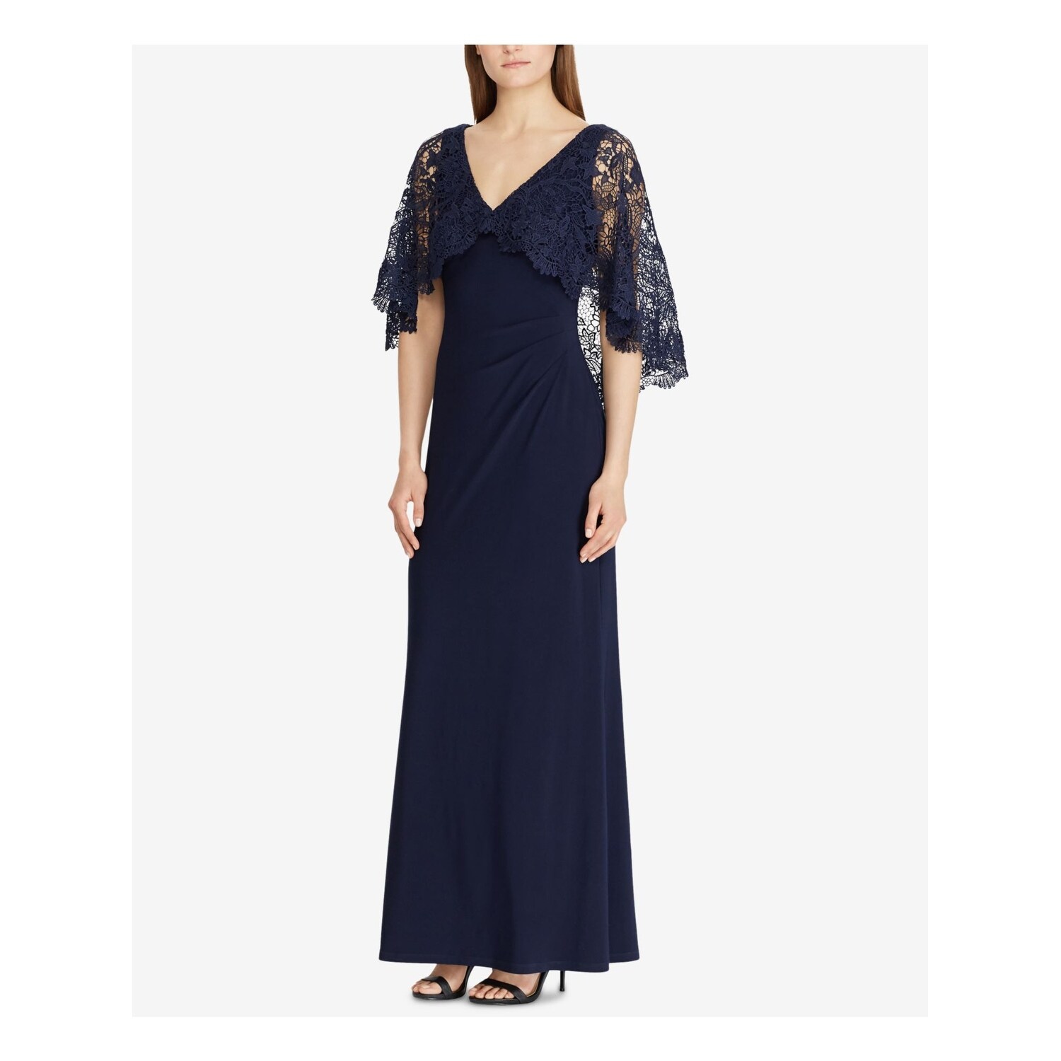 kimono sleeve evening dress