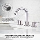 preview thumbnail 4 of 40, WOWOW 8 in. Widespread Double Handle Bathroom Faucet with Pop Up Drain