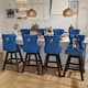 Option Blue Velvet Set Of 8