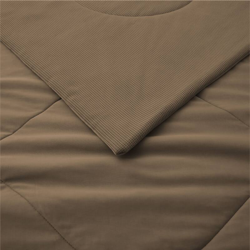 Lightweight Breathable Cooling Waffle Reversible Summer Blanket, Dual-side Cool Touch Comforter