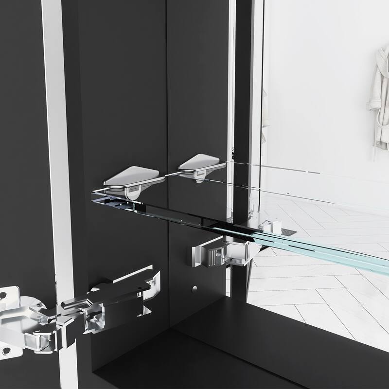 Rectangular Aluminum Medicine Cabinet with Mirror