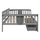 preview thumbnail 7 of 25, Full size Daybed Wood Slat Support with Two Drawers and Rails in Three Sides