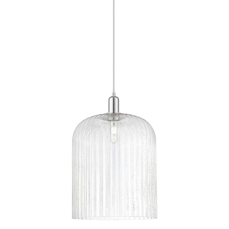Innovations Lighting 716-1P-18-12 Bridal Veil Pendant Bridal Veil 12" - Polished Chrome / Seedy