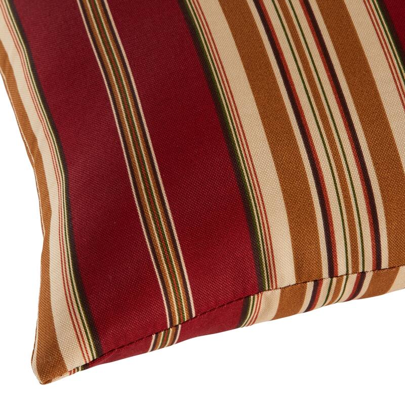 Rectangular Outdoor 12-inch x 19-inch Roma Stripe Accent Pillows (Set of 2)