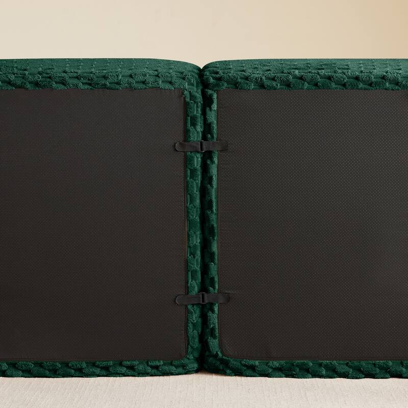 Roomfitters 82" Modular L-Shape Flannelette Sectional, No Assembly Boneless Cloud Sofa