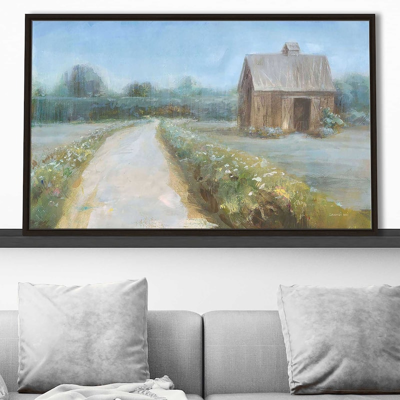 "Road to the Fields" Print on Floating Canvas