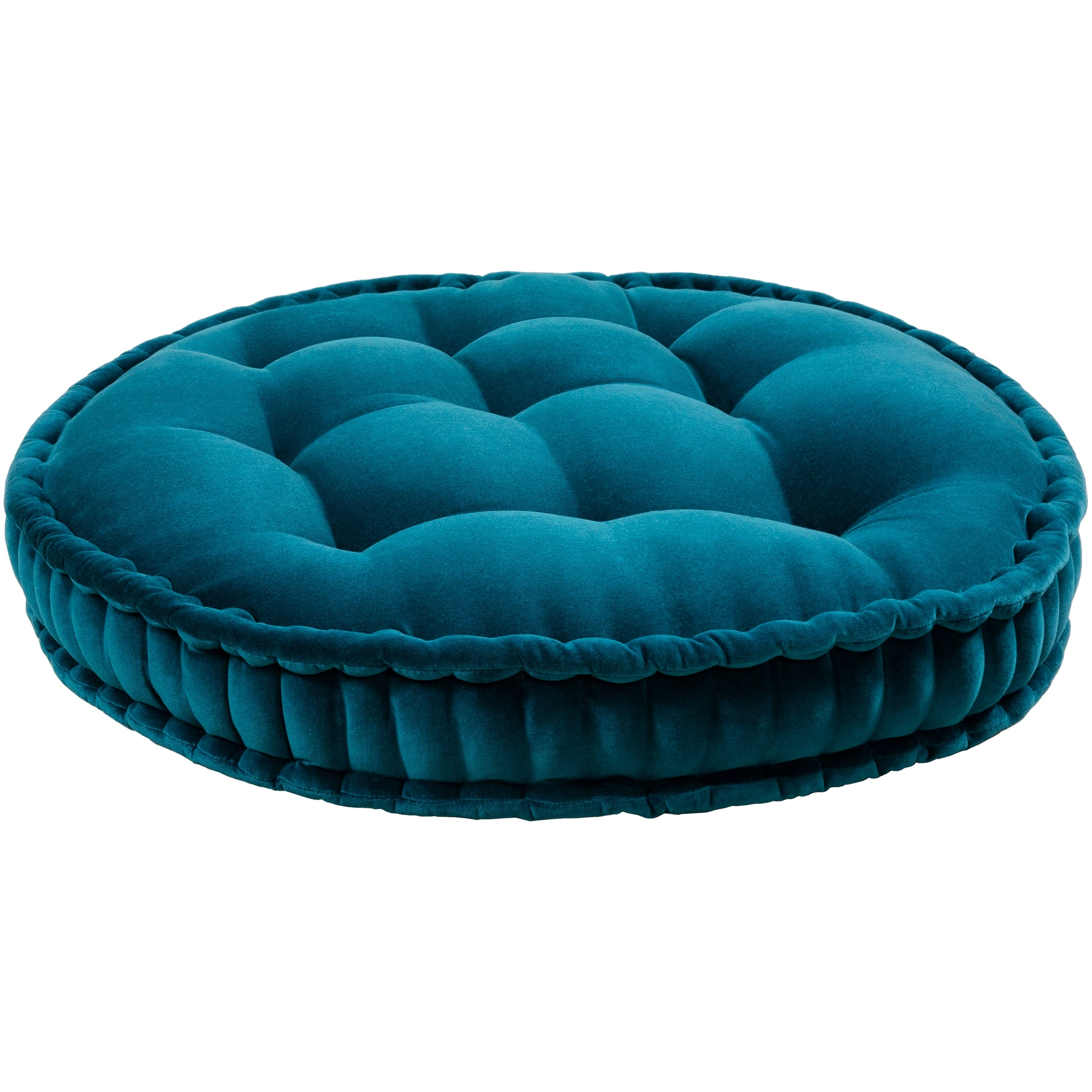 Large Round Teal Floor Pillow