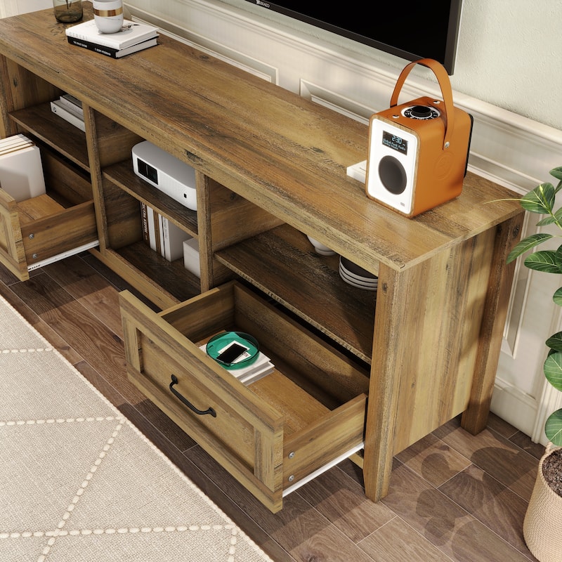 WESOME 70in TV Stand Home Cabinet with Drawers/Shelves/Doors for Living Room Bedroom - 70inch