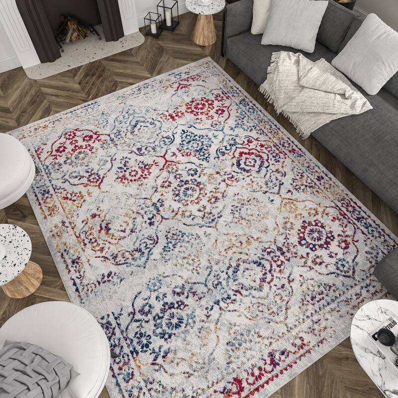 Gematria Bohemian & Eclectic Oriental Indoor Area Rug