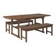 preview thumbnail 20 of 30, Middlebrook Hydaburg 3-Piece Acacia Extension Dining Set - 55-79 x 35 x 30H