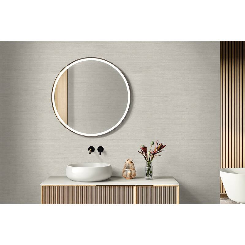 Seabrook Designs Threaded Embossed Vinyl Unpasted Wallpaper