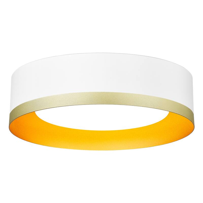 13.8 Inch Flush Mount Ceiling Light - White